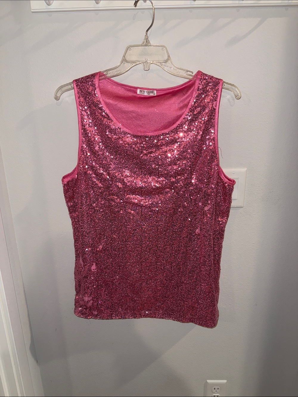 IN’VOLAND Pink Sequin Tank 18